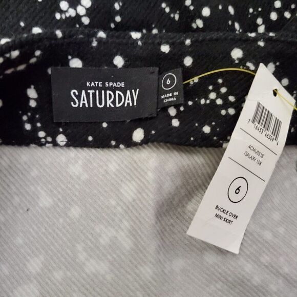 SATURDAY KATE SPADE galaxy buckle over mini wrap skirt 6 corduroy NEW NWT - Picture 6 of 7